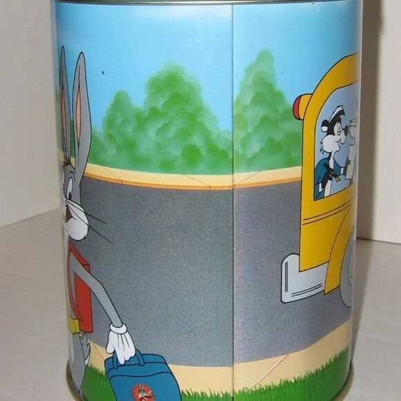 LOONEY TUNES SCHOOL BUS BRACH'S CANDY CANISTER - METAL - 1989 - Picture 5 of 7